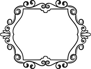 Ornament Wedding Frame