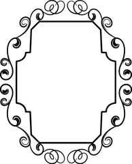 Ornament Wedding Frame