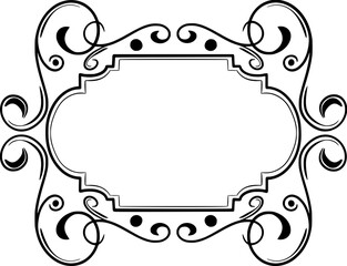 Obraz premium Ornament Wedding Frame