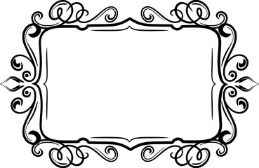 Ornament Wedding Frame