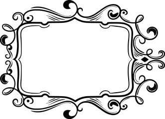 Ornament Wedding Frame