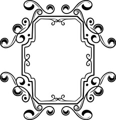 Ornament Wedding Frame