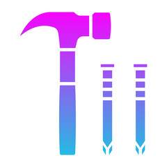 Hammer and nail Icon