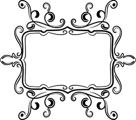 Ornament Wedding Frame