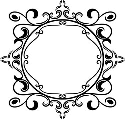 Ornament Wedding Frame