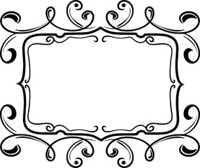 Ornament Wedding Frame