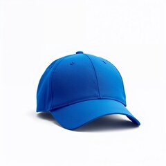 Fototapeta premium Baseball caps mockup blue on white background