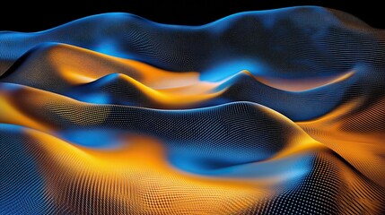 Gravity waves and quantum particles merge in a surreal dance, exploring the fabric of spacetime.
