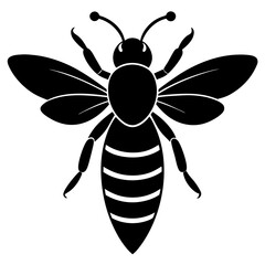 Bee Silhouette Vector