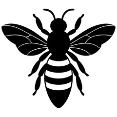 Bee Silhouette Vector