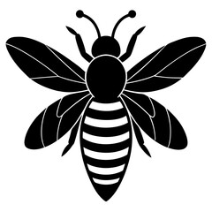 Bee Silhouette Vector