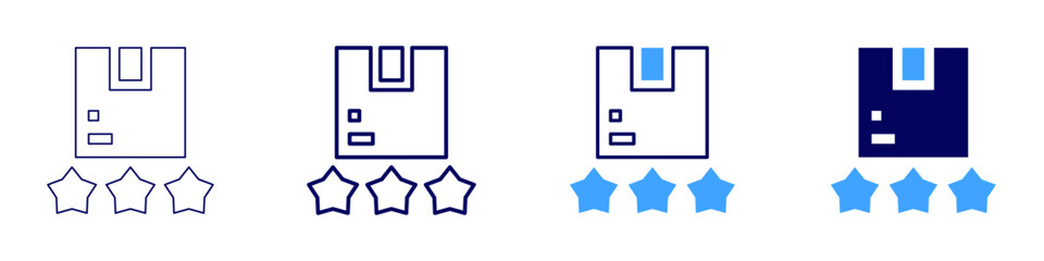 Feedback dashboard icon in 4 different styles. Thin Line, Line, Bold Line, Duotone. Duotone style. Editable stroke