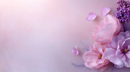 Obraz premium Artistic view of spring beautiful flower arrangements in a vibrant natural environment