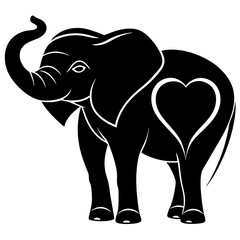 Elephant Silhouette Vector