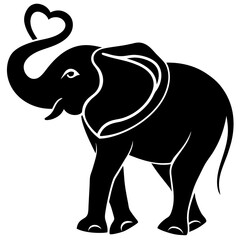 Elephant Silhouette Vector