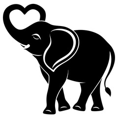 Elephant Silhouette Vector