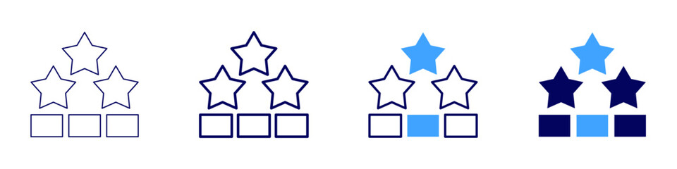 Feedback productivity icon in 4 different styles. Thin Line, Line, Bold Line, Duotone. Duotone style. Editable stroke