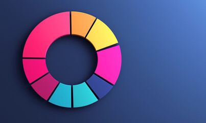 Fototapeta premium Visualizing sustainable development goals through colorful diagrams educational content digital environment abstract viewpoint infographic design