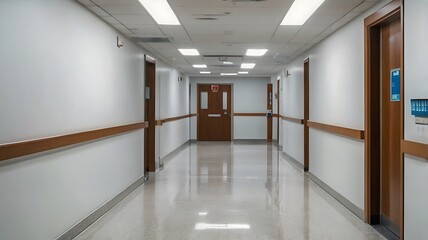 hospital corridor in hospital image background of corridor in hospital or clinic image