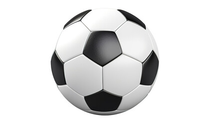Fototapeta premium Football Soccer Ball Isolated on PNG Transparent Background. Sport, Game, Workout, Fitness 