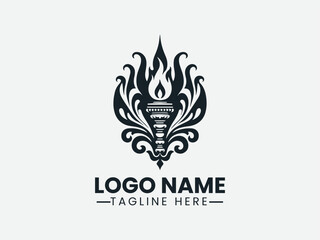 Catus Patha Nyepi Intersection Logo Design,  Traditional Catus Patha Nyepi Logo