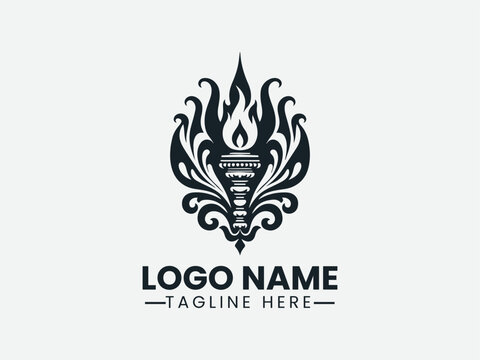 Catus Patha Nyepi Intersection Logo Design,  Traditional Catus Patha Nyepi Logo