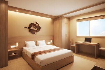 luxury hotel bedroom