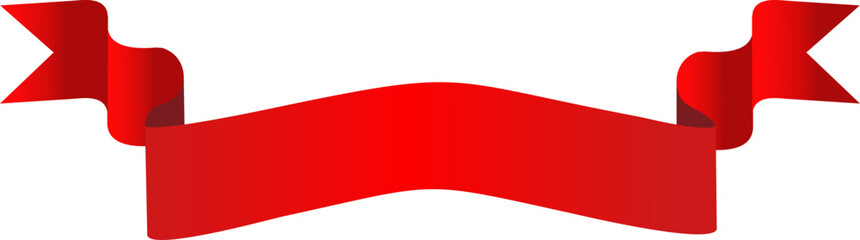 Obraz premium Red Ribbon Banner