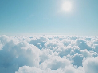 Blue sky and white clouds