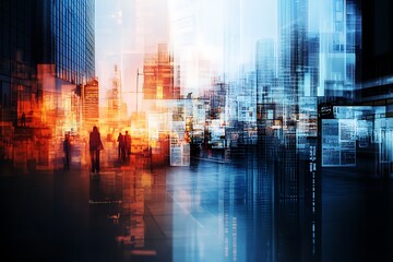 Dynamic Cityscape: Futuristic Architecture and Urban Life