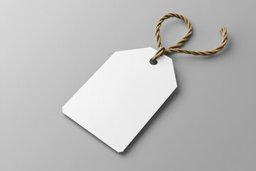 blank tag on a black background