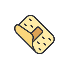 Bandage colored icons, minimalist vector illustration ,simple transparent graphic element .Isolated on white background