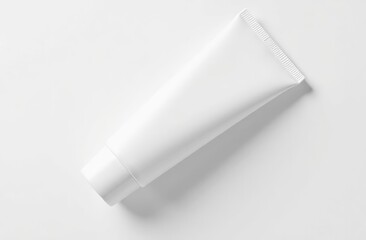 A white tube on a white background