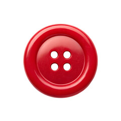 Fototapeta premium Close up of a single red button.