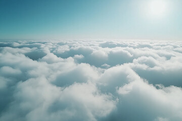 Naklejka premium Blue sky and white clouds