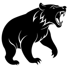 vector illustration of a bear