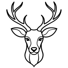 deer head vector