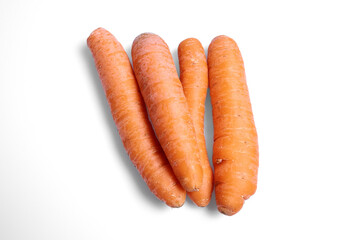 carrots isolated on white background