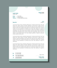 Creative corporate modern letterhead design template. business Letterhead template design. professional corporate company business letterhead. Modern business letterhead in abstract design.