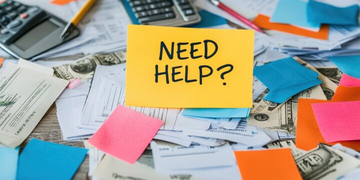 Financial Anxiety Solutions Minimalist Tax Management Workspace with Interactive Digital Support - Modern Problem-Solving for Financial Stress Relief and Professional Guidance