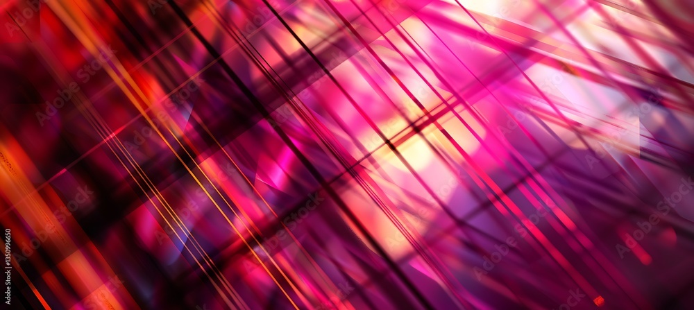 Poster abstract background with diagonal geometric shapes blending in purple and pink tones – empty templat