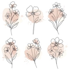 A Close Up Of A Bunch Of Flowers With A Pink Background
