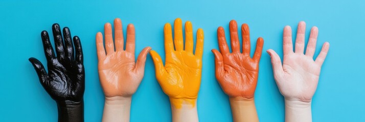 Vibrant Digital Diversity Showcase Multicultural Hands Collection Highlighting Inclusive Design, Brand Representation, and Creative Visual Storytelling