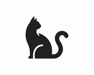 black cat silhouette icon