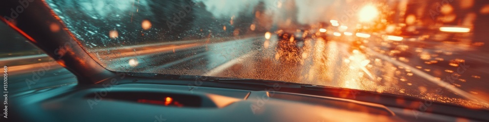 Aufkleber high-octane digital performance cinematic automotive dashboard experience with dynamic motion blur -