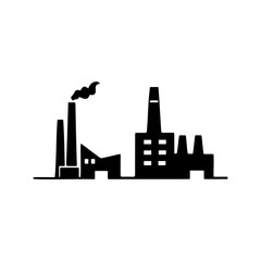 Fototapeta premium Factory Icon, Symbol for Business and Production Use