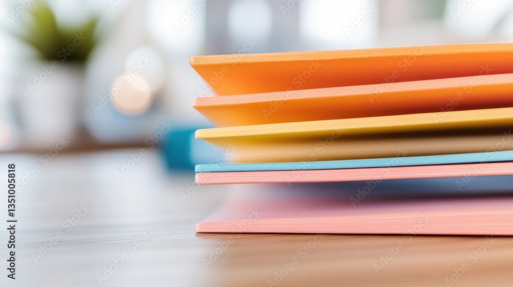 Poster Minimalist Productivity Palette Gradient Color-Coded File Organization for Modern Workspace Efficiency and Digital Workflow Optimization