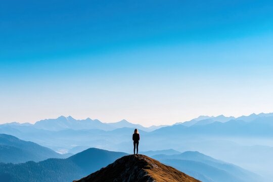 Mindful Horizons Gen Z Digital Detox Wellness Journey - Immersive Mountain Landscape for Conscious Tech-Life Balance Storytelling