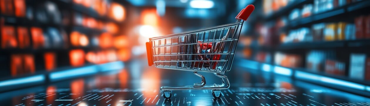 A personalized recommendation engine suggesting products to an online shopper