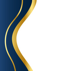 Elegant Gold Curve Border